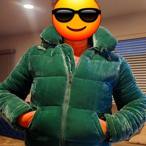 Rachel Antonoff Winter Puffy Coat Emerald Green size L
